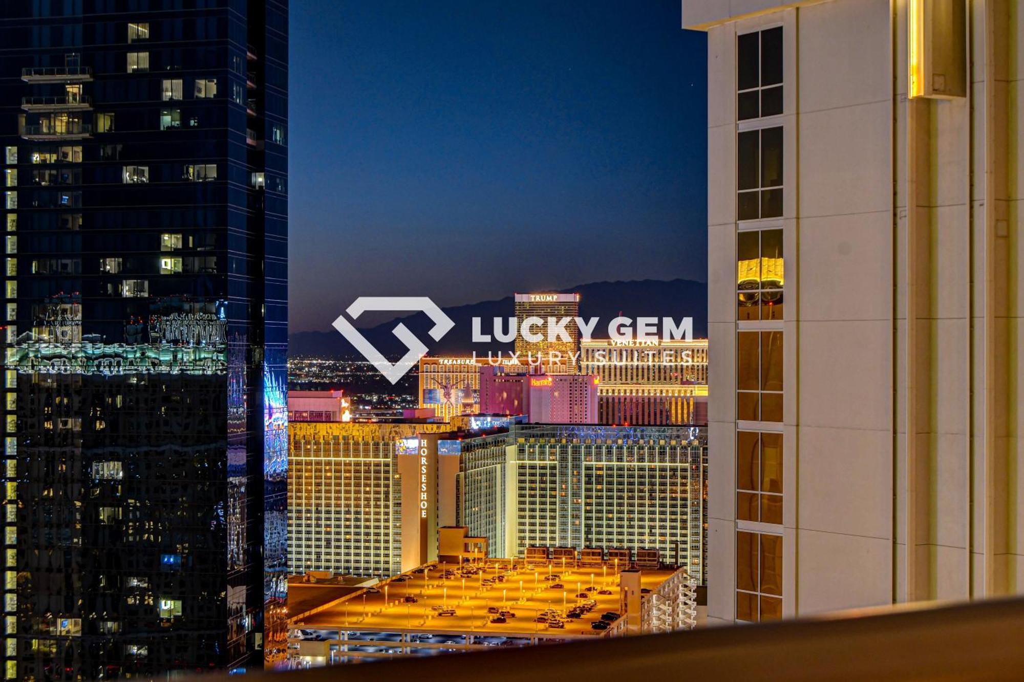 Lucky Gem Penthouse & Luxury Suites At Signature Resort, Balcony Strip View 3505 Las Vegas Exterior foto
