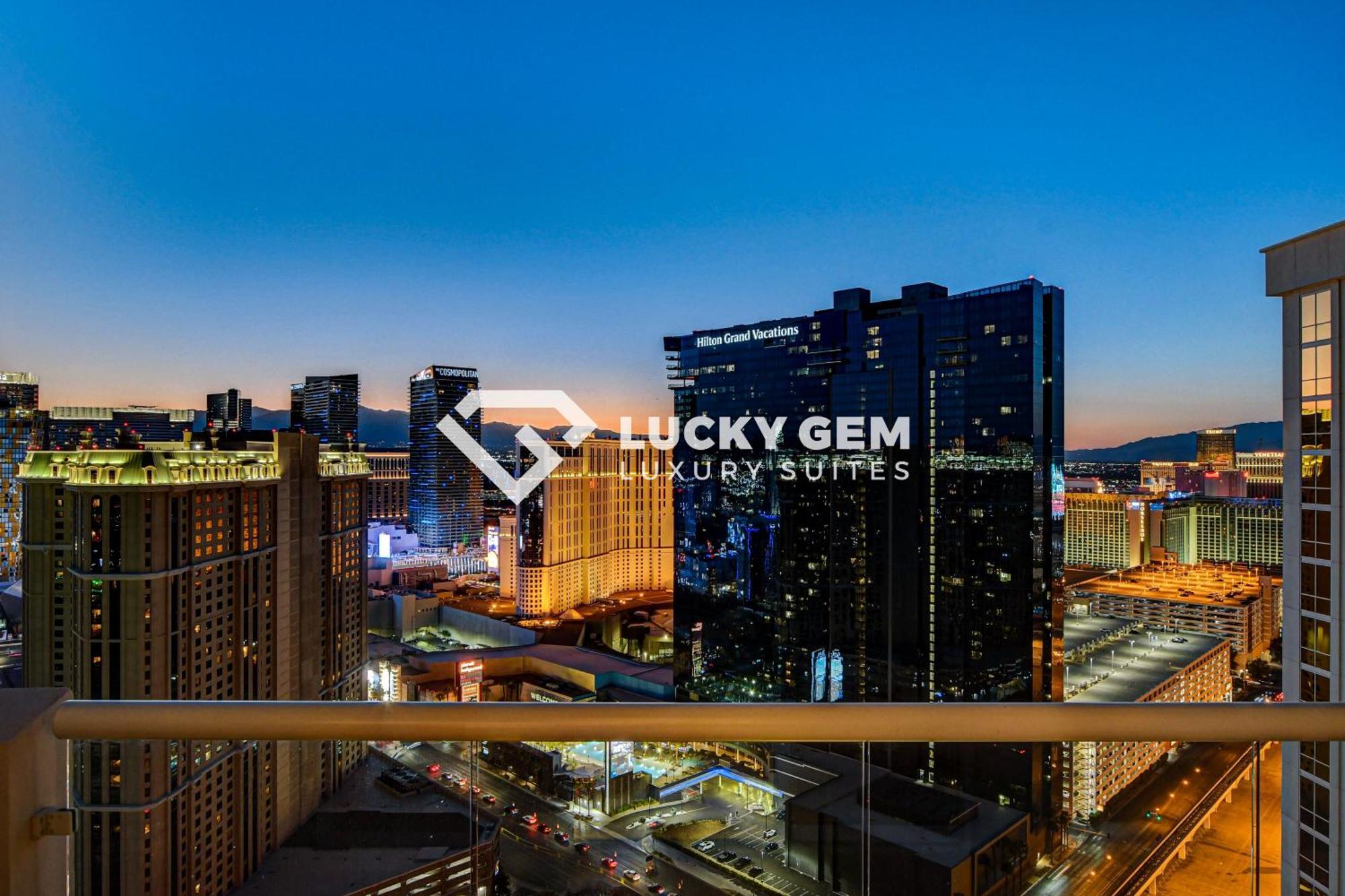 Lucky Gem Penthouse & Luxury Suites At Signature Resort, Balcony Strip View 3505 Las Vegas Exterior foto